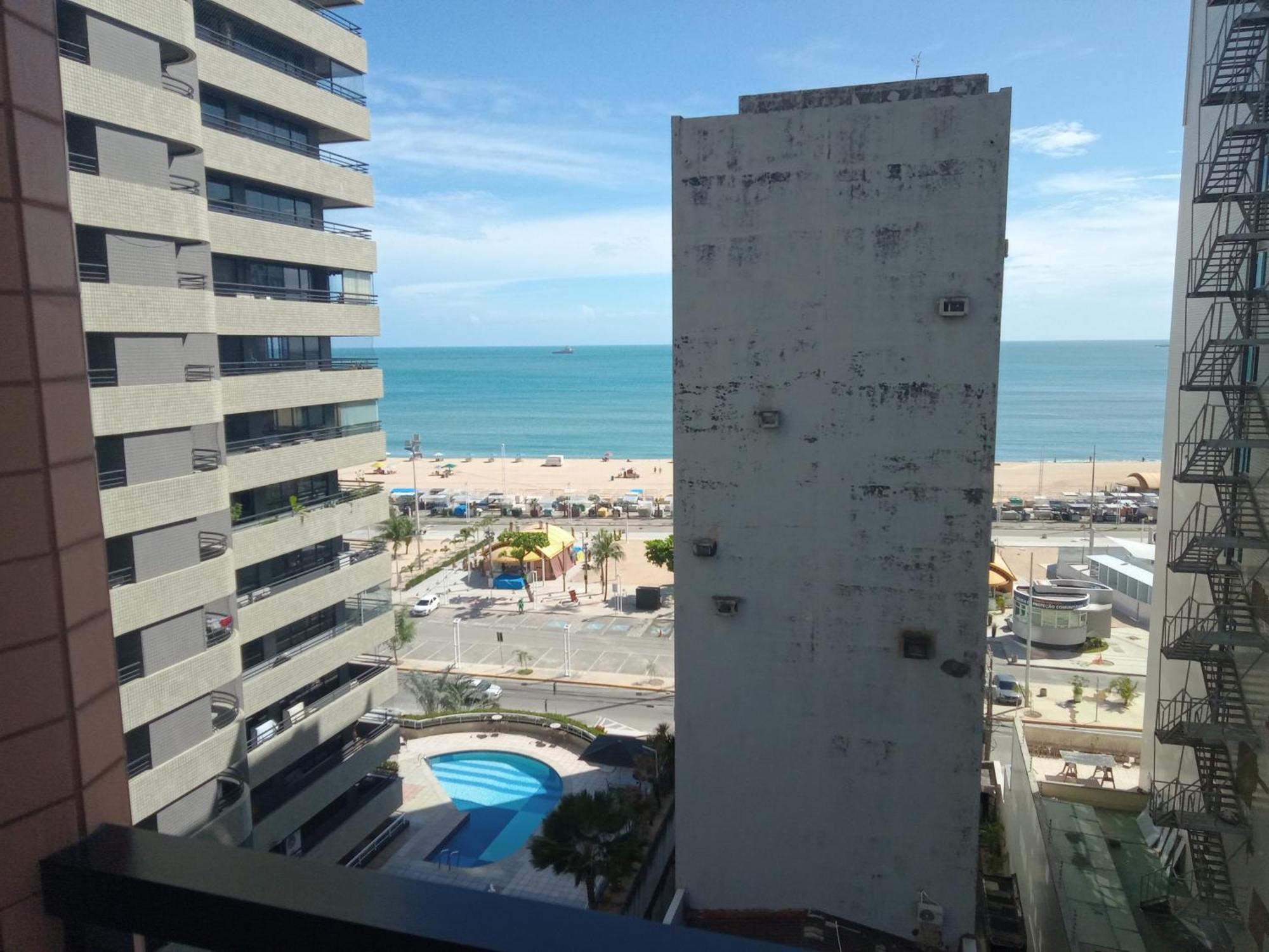 Flat Mar Brasil Tropical - Apartamento De 2 Quartos Com Suite E Vista Do Mar Fortaleza  Exterior foto