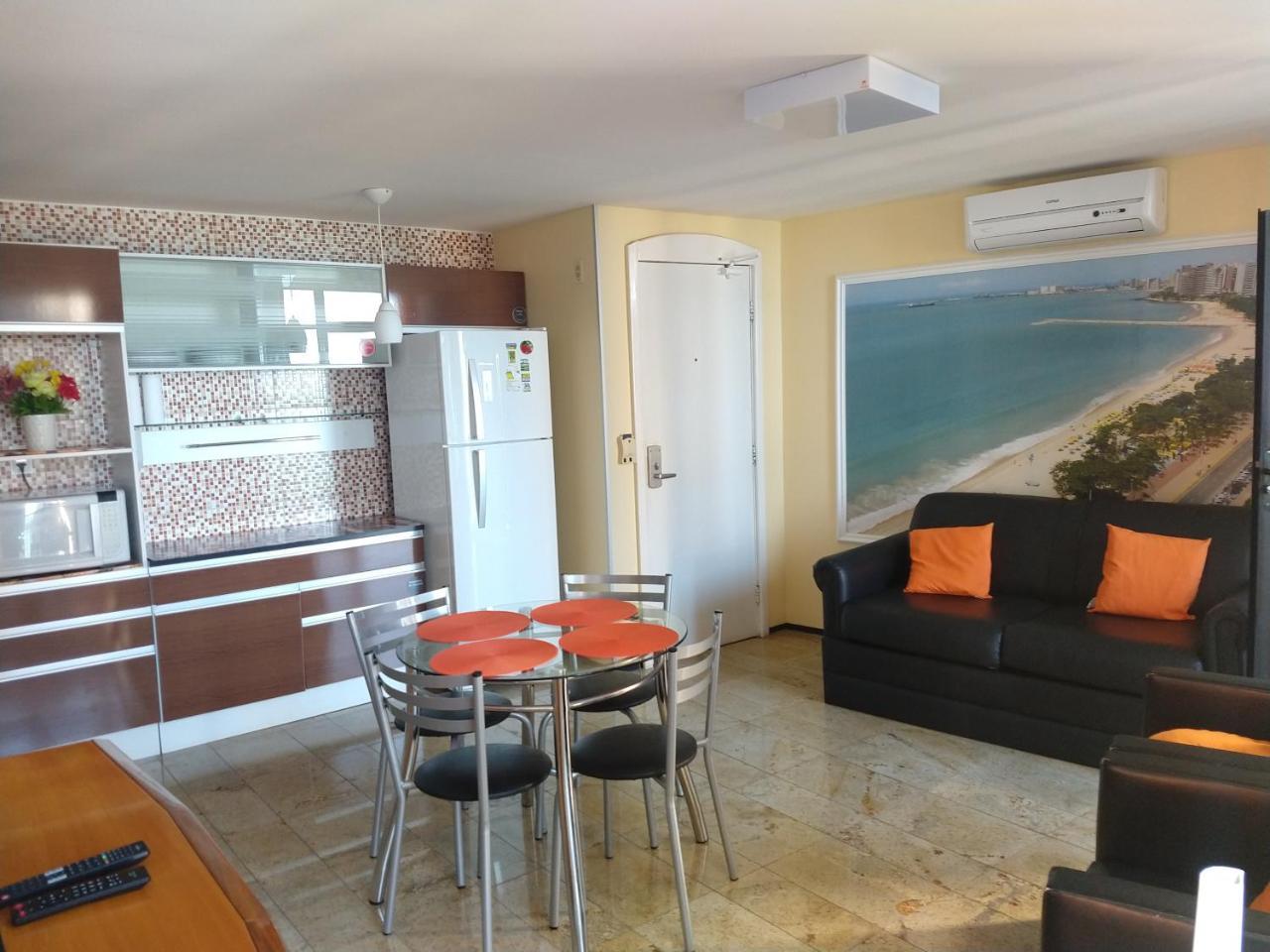 Flat Mar Brasil Tropical - Apartamento De 2 Quartos Com Suite E Vista Do Mar Fortaleza  Exterior foto