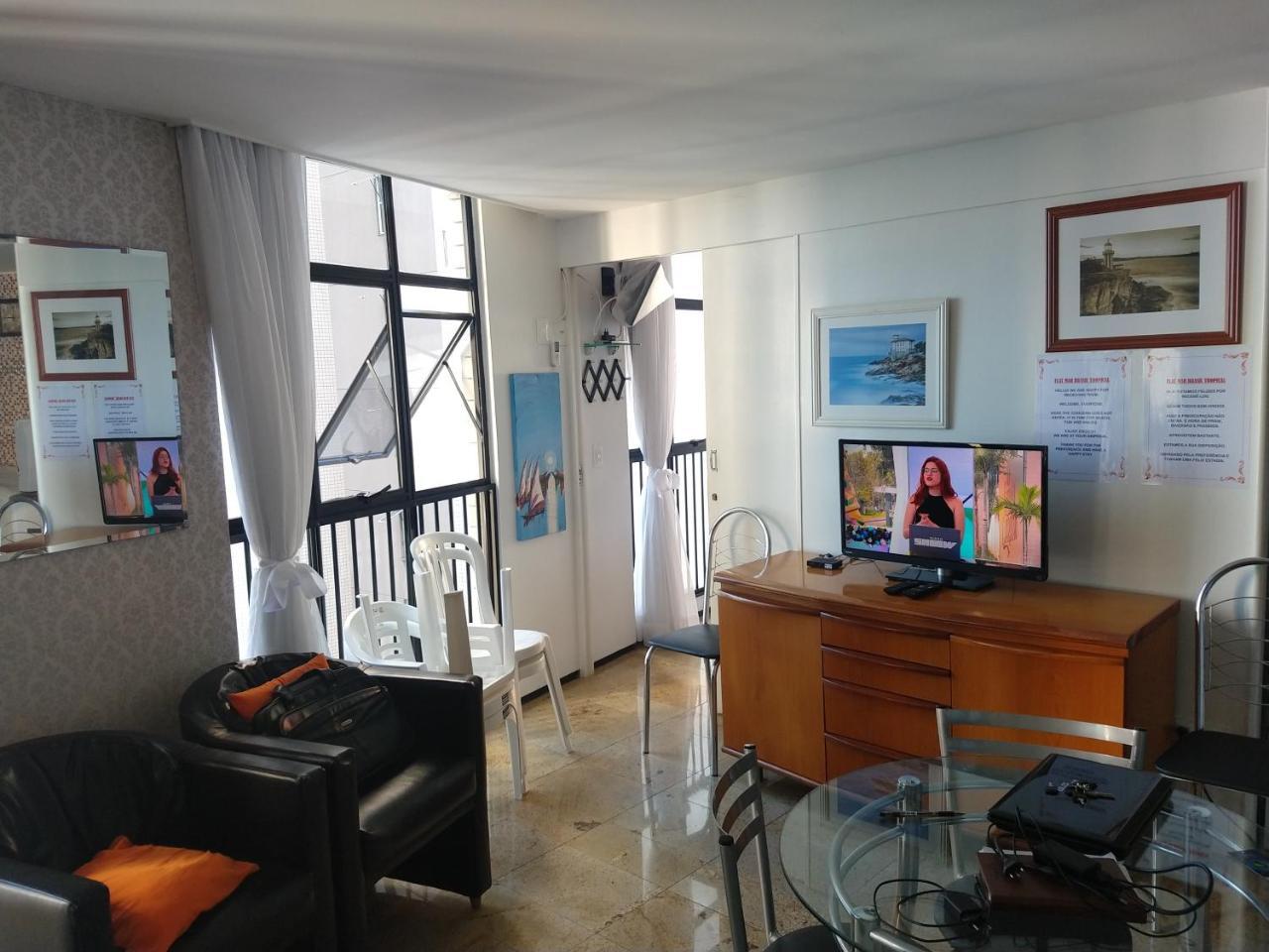 Flat Mar Brasil Tropical - Apartamento De 2 Quartos Com Suite E Vista Do Mar Fortaleza  Exterior foto